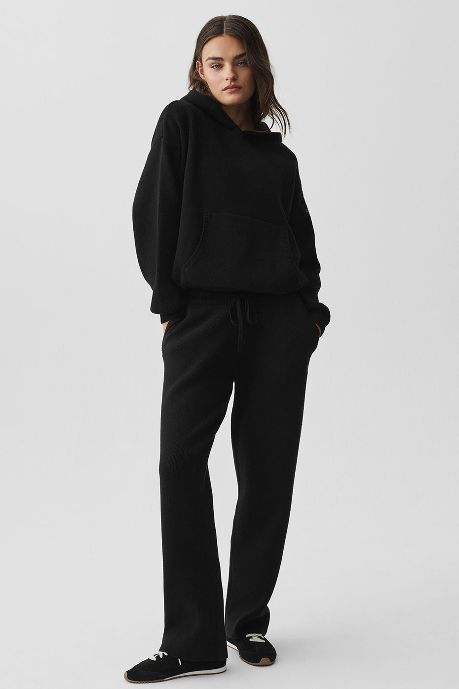 Scholar Hooded Sweater - Black