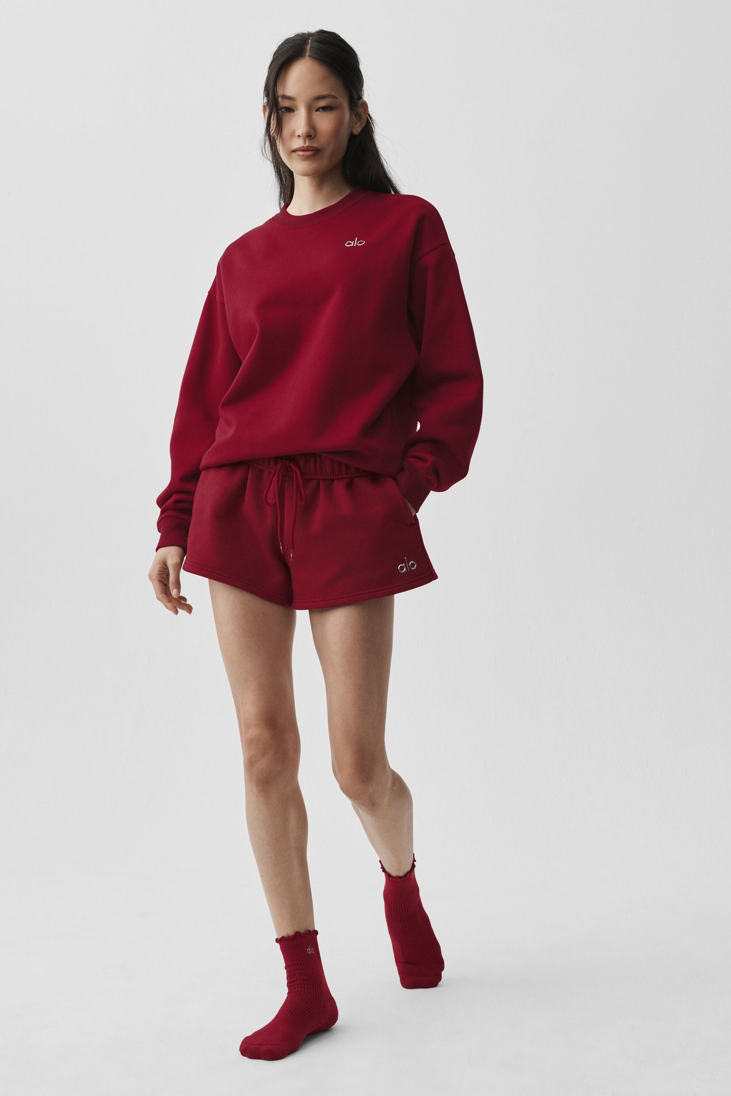Accolade Crew Neck Pullover - Summer Romance Red