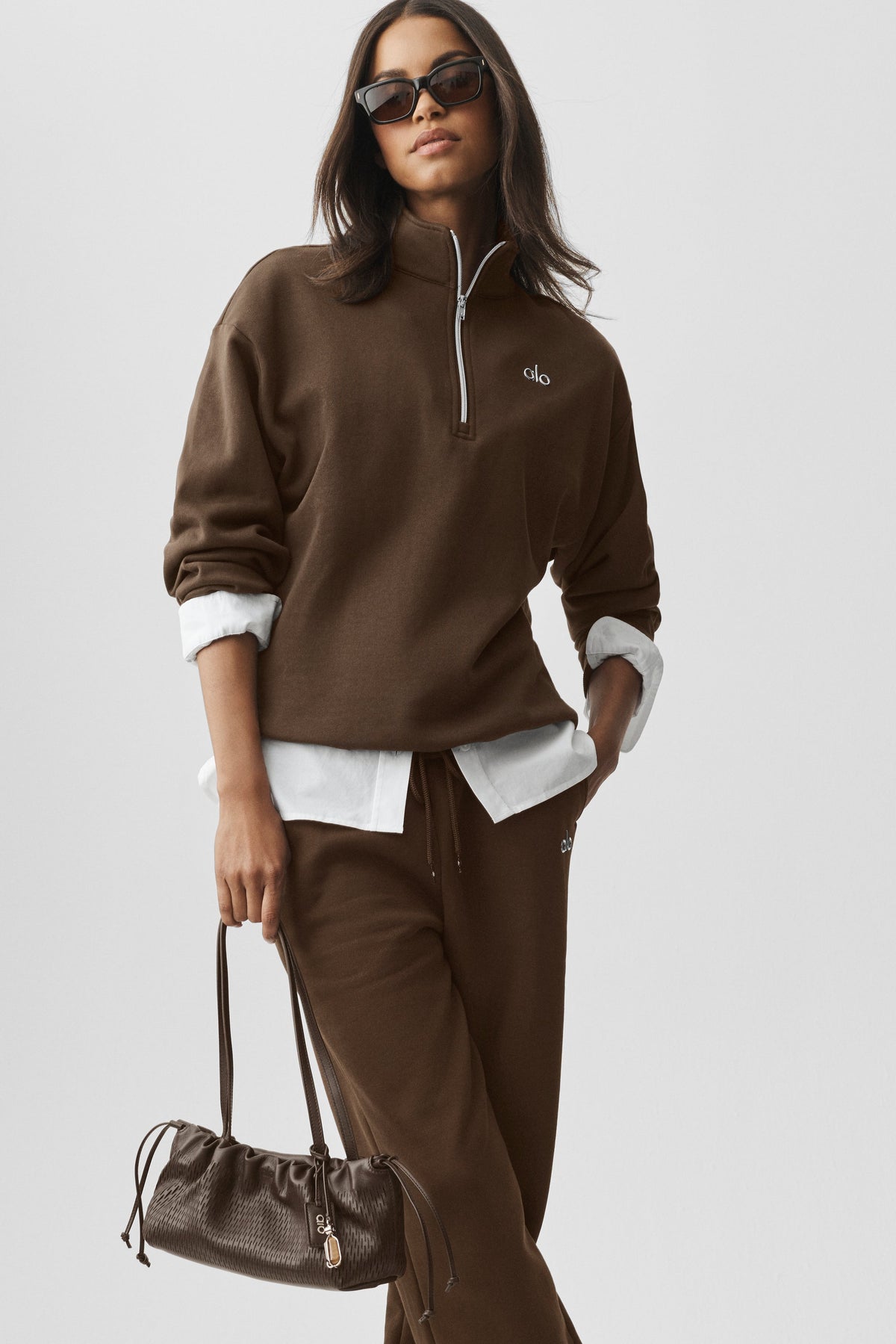 Accolade 1/4 Zip Pullover - Espresso