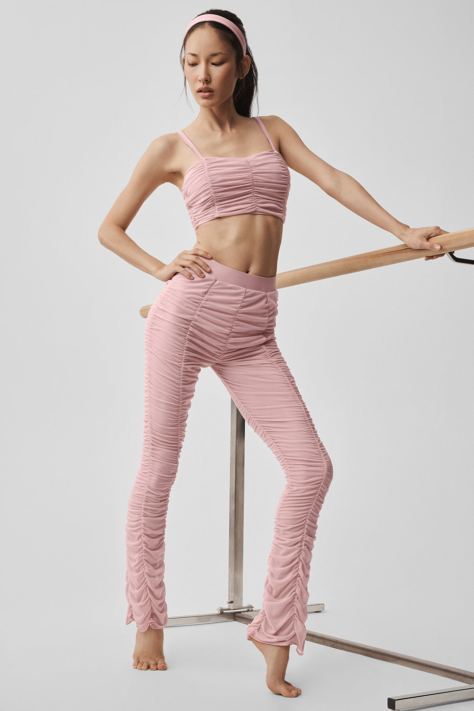 Airlift Mesh High-Waist Cherish Legging - Vintage Pink