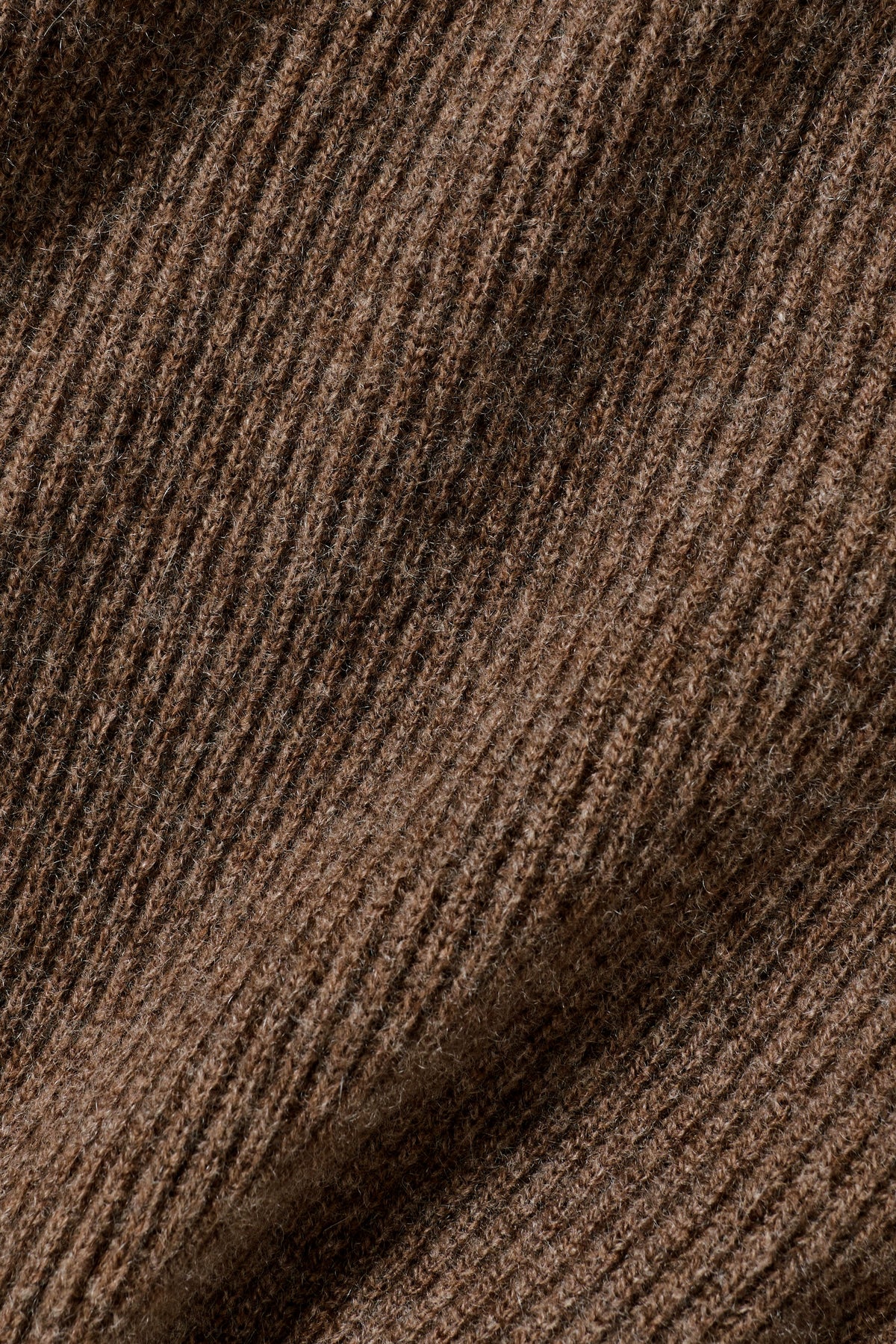 Cashmere Wool Low-Rise Harmony Trouser (Long) - Java Brown Heather