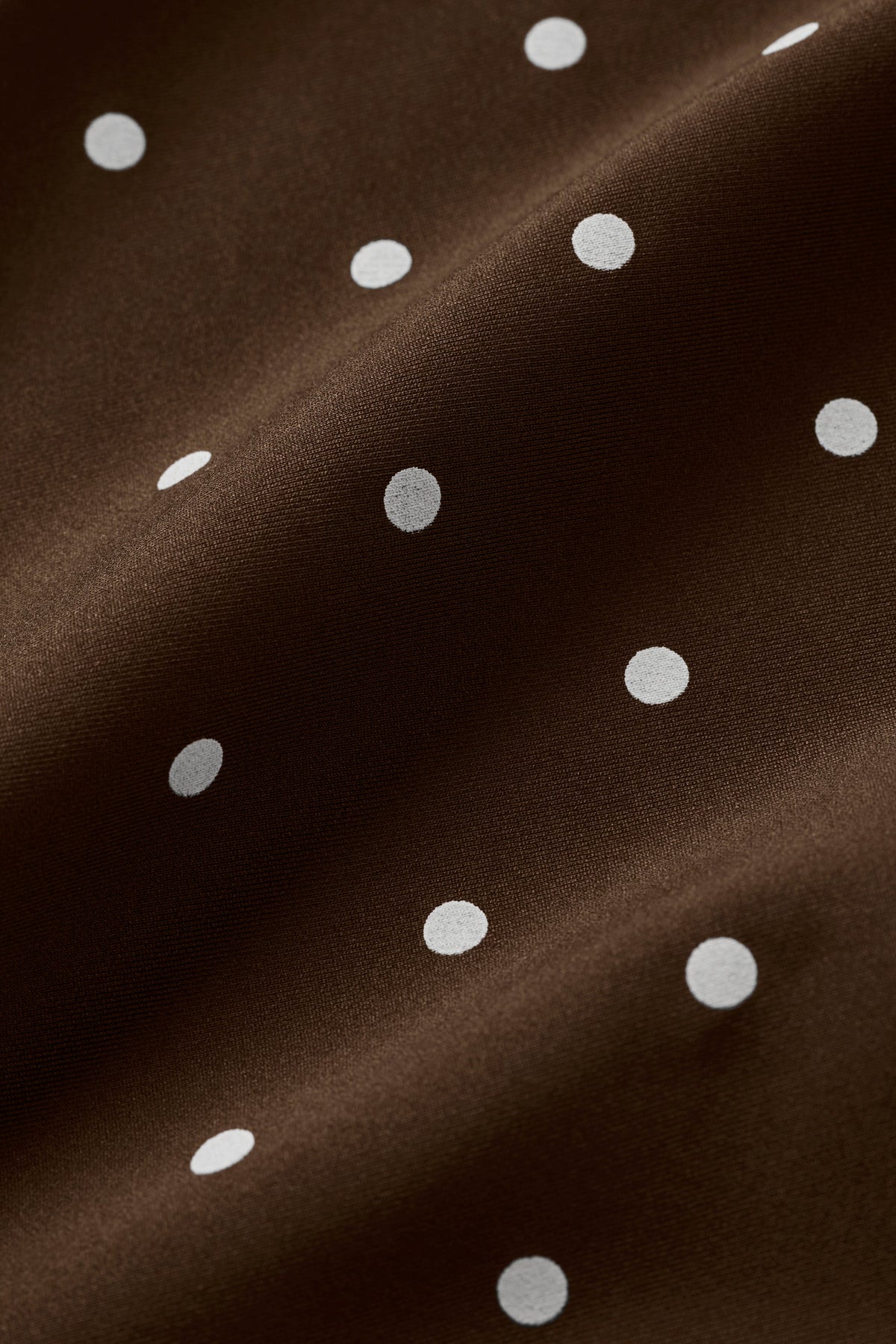Airlift Polka Dot High-Waist Iconic 90's Capri - Espresso/White