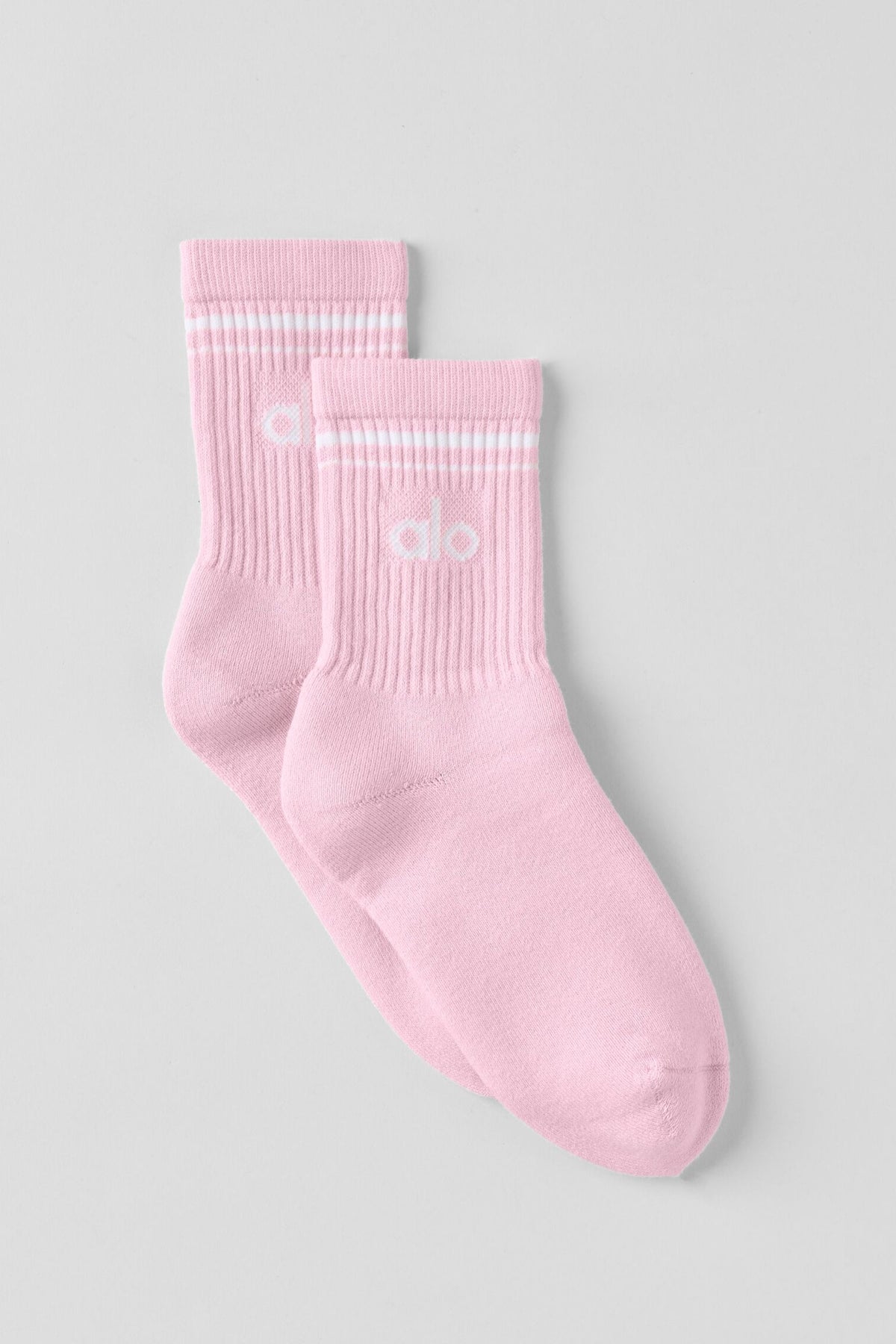 Unisex Half-Crew Throwback Sock - Pink Marshmallow/White