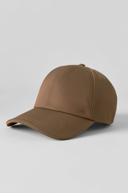 Satin Off-Duty Cap - Java Brown
