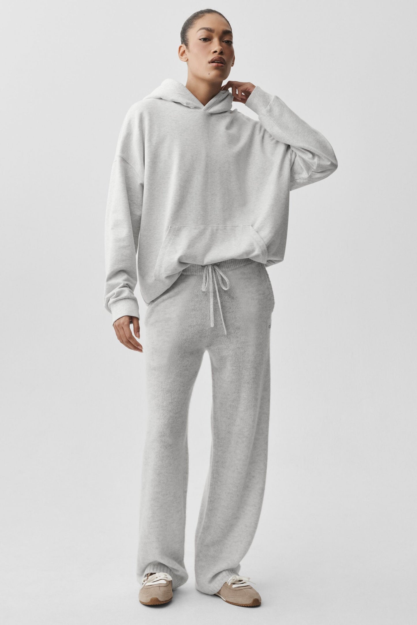Double Take Hoodie - White Heather