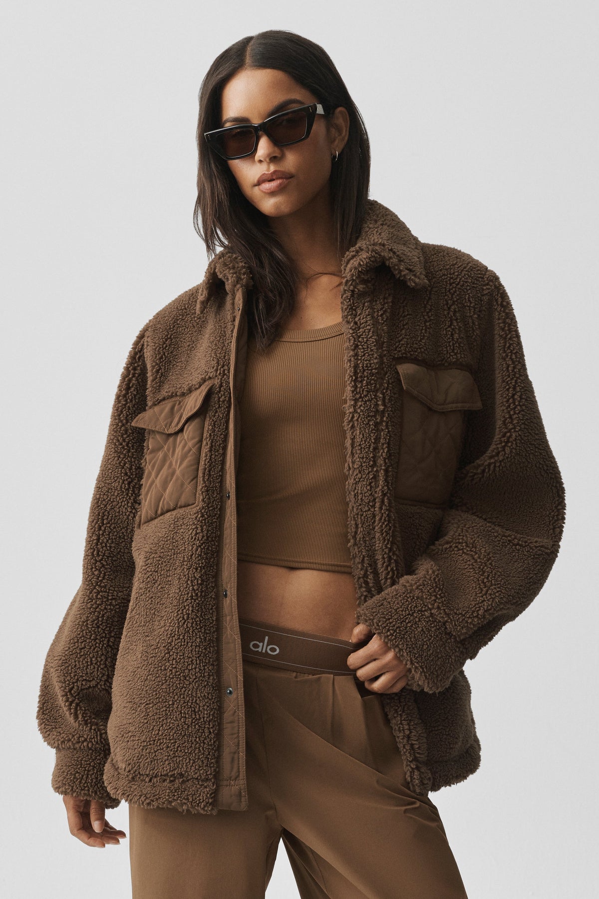 Sherpa Edge Shacket - Java Brown