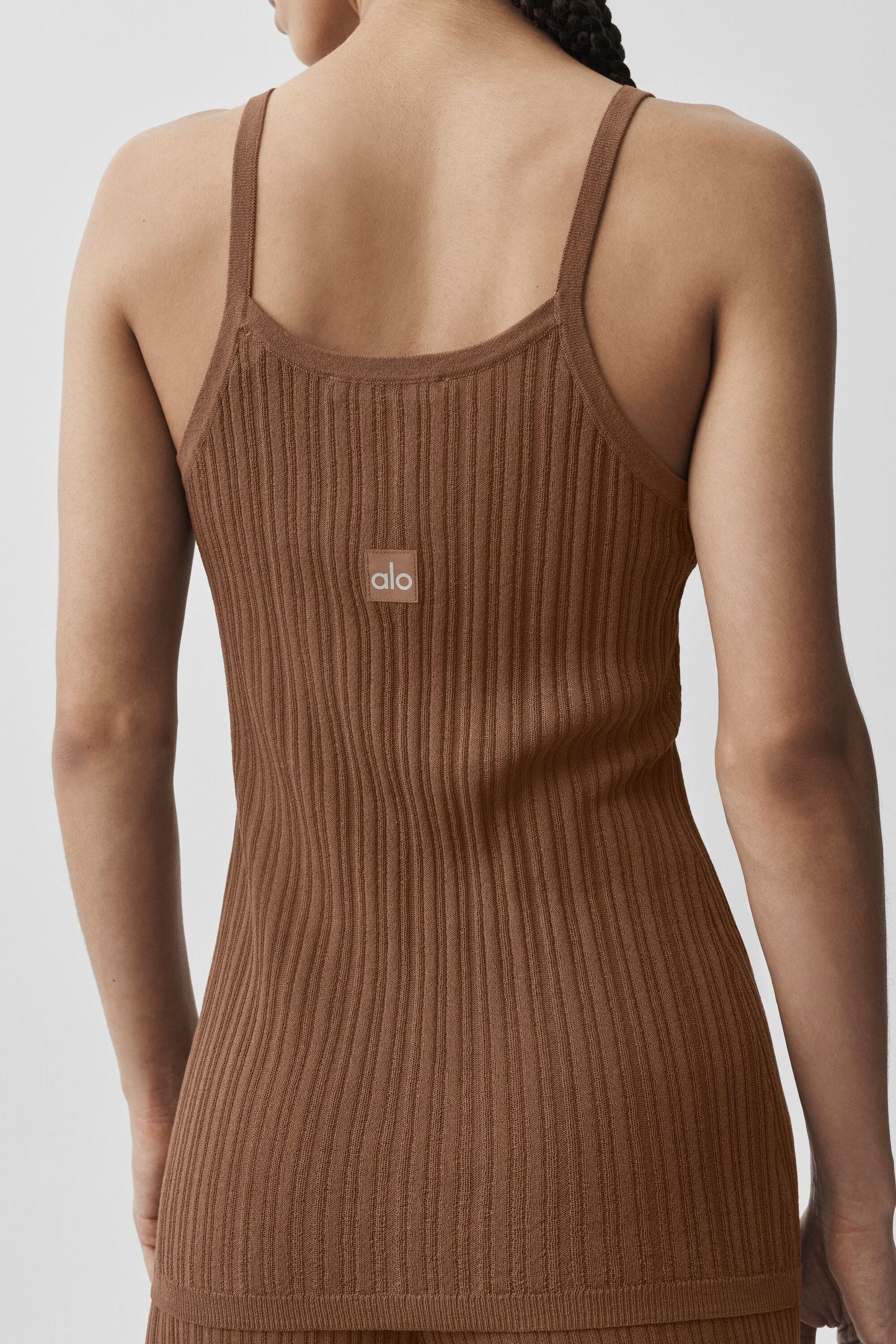 Sweater Sunlit Button Down Tank - Sun Kissed Brown