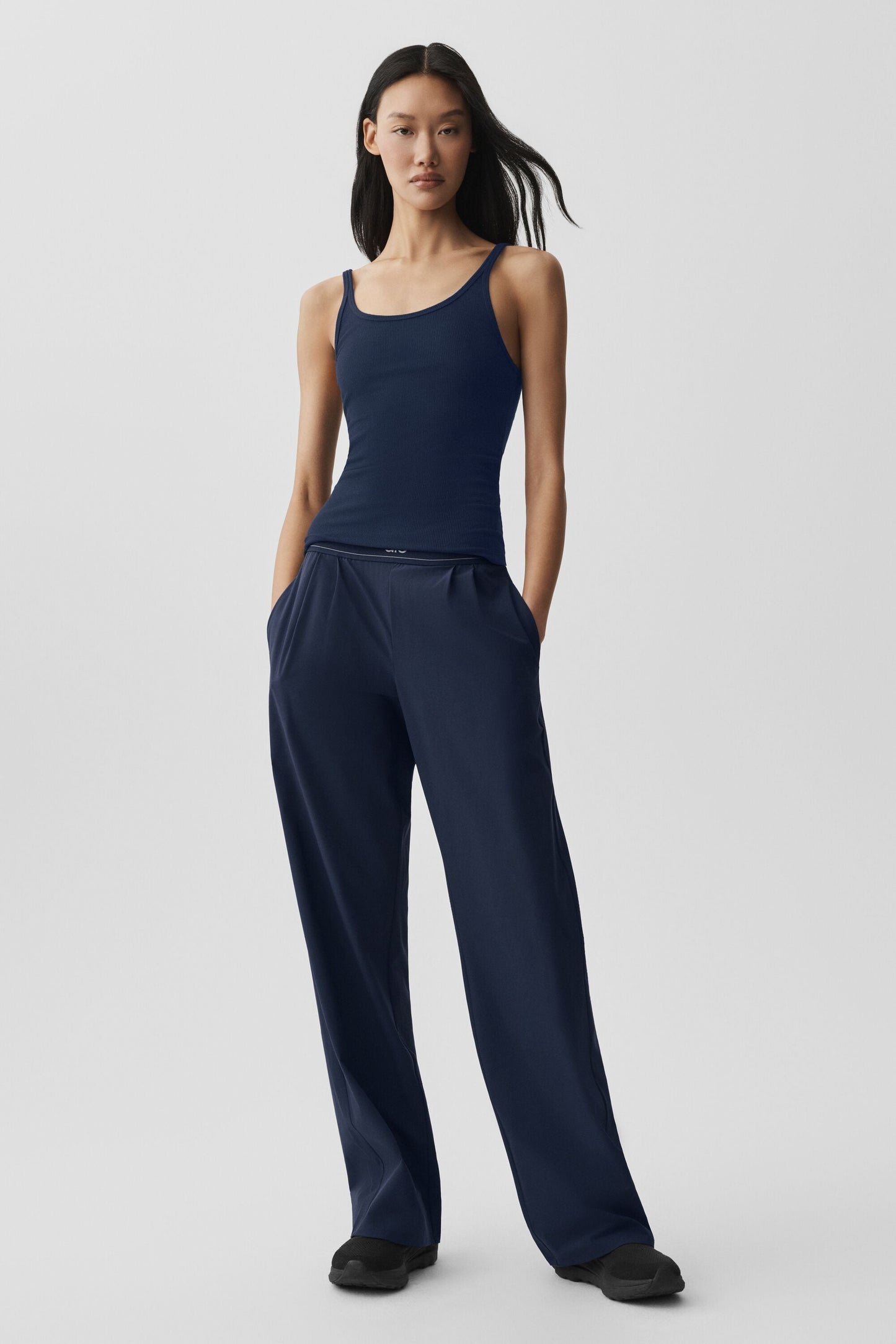 Ribbed Adore Tank - Navy