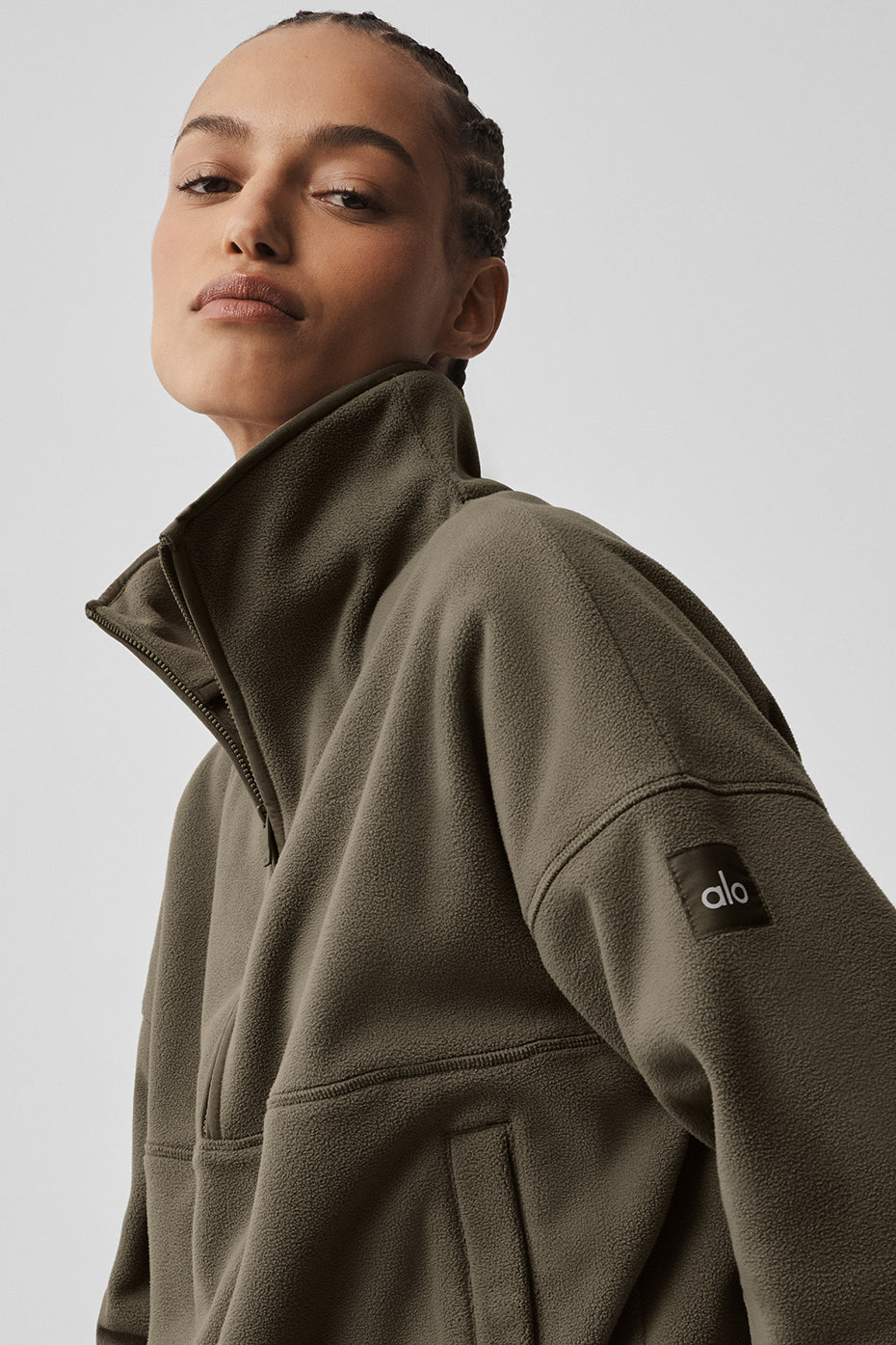 Polar Fleece Retreat Cover Up - Olive Tree