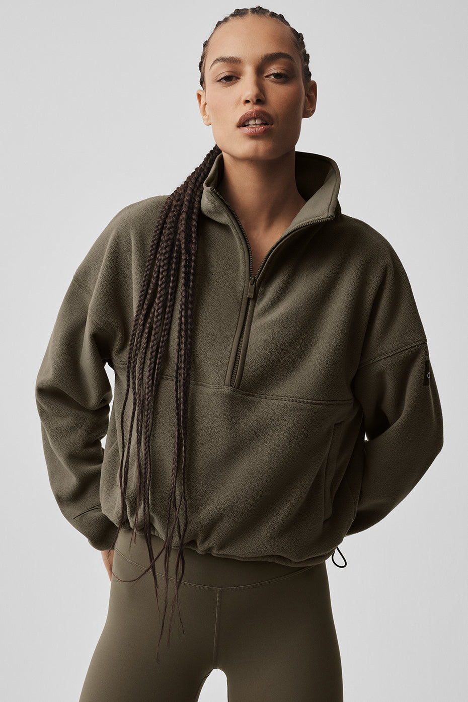 Polar Fleece Retreat Cover Up - Olive Tree
