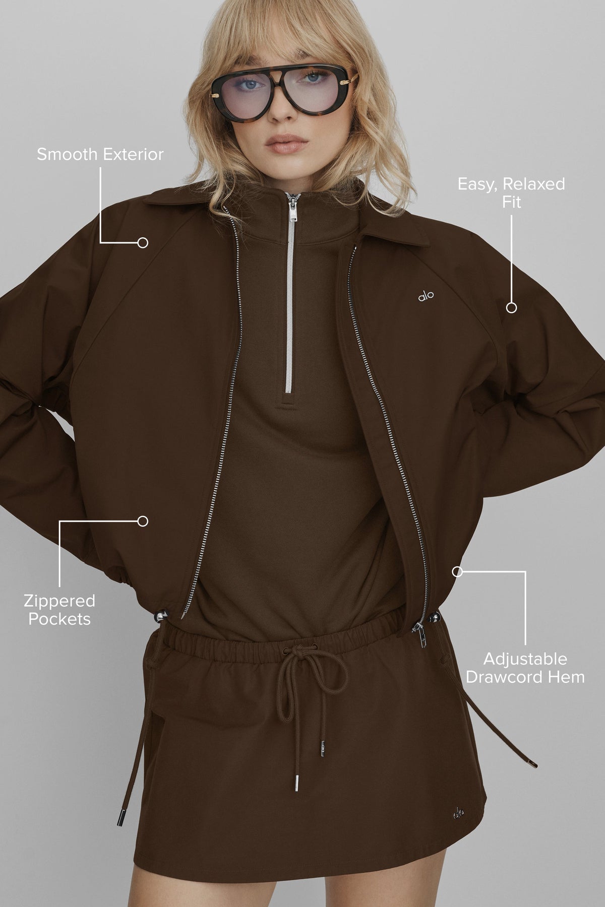 Best Bet Full Zip Jacket - Espresso