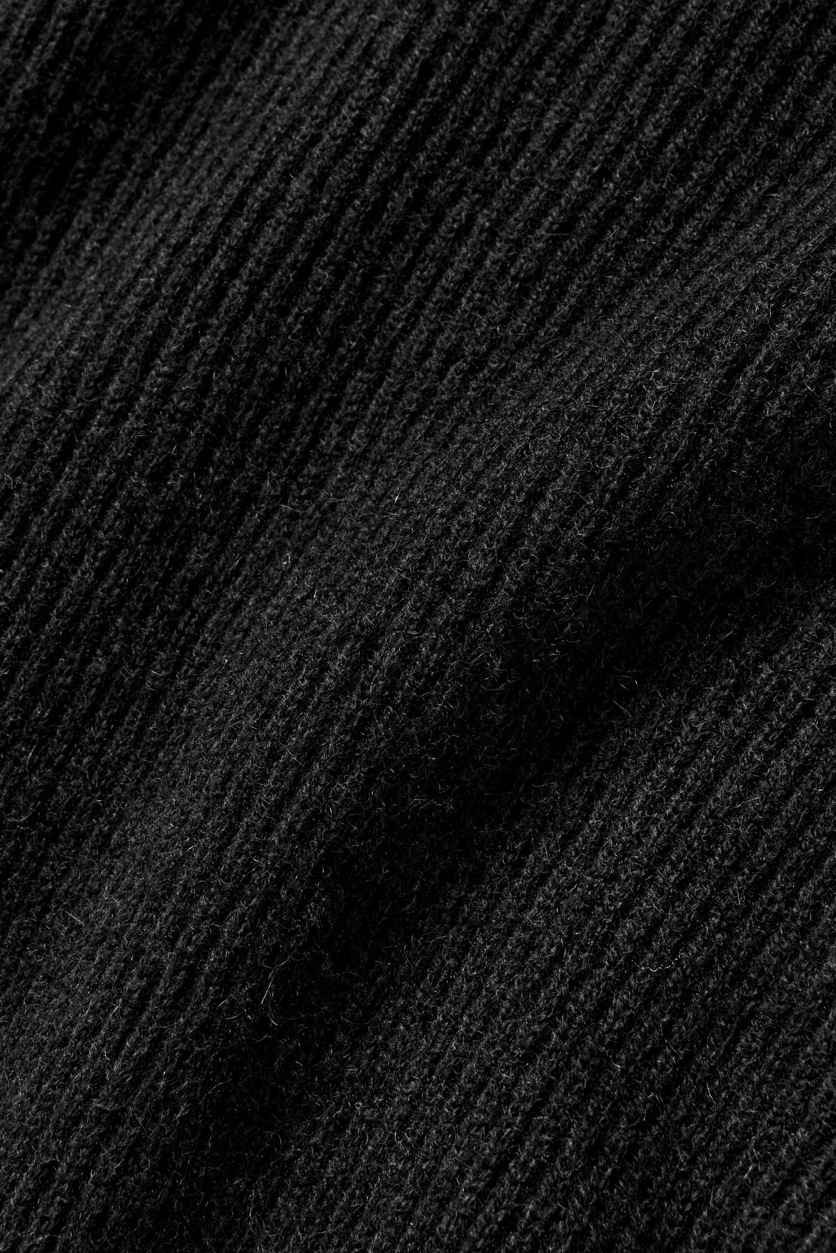 Cashmere Wool Harmony Full Zip Jacket - Black