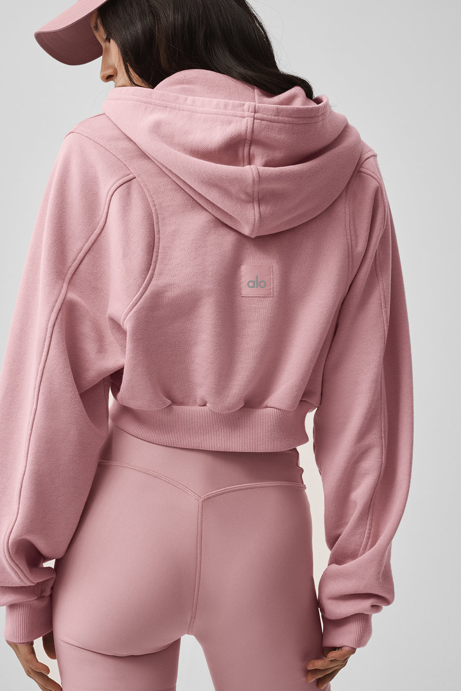 Sweet Escape Zip Up Hoodie - Vintage Pink