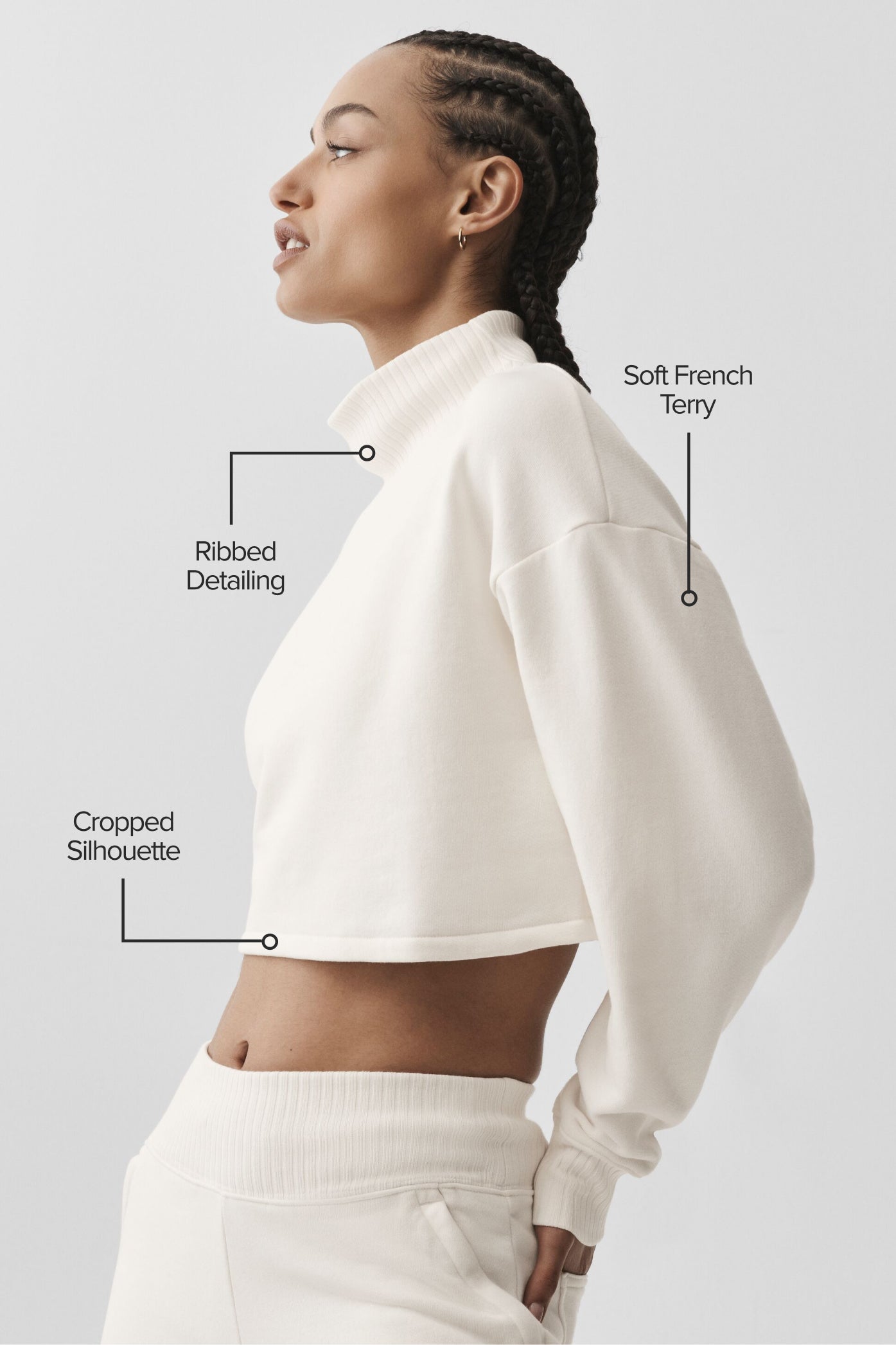 Cropped Serenity Coverup - Ivory