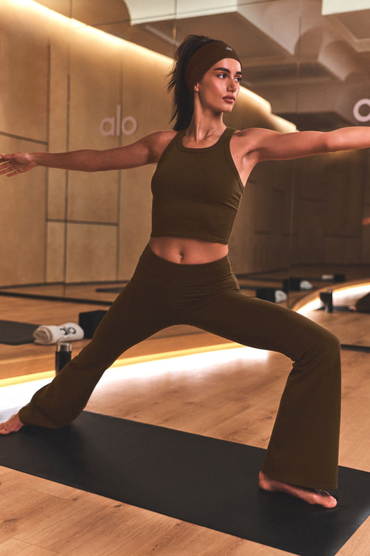 Airbrush Low-Rise Bootcut Legging - Espresso