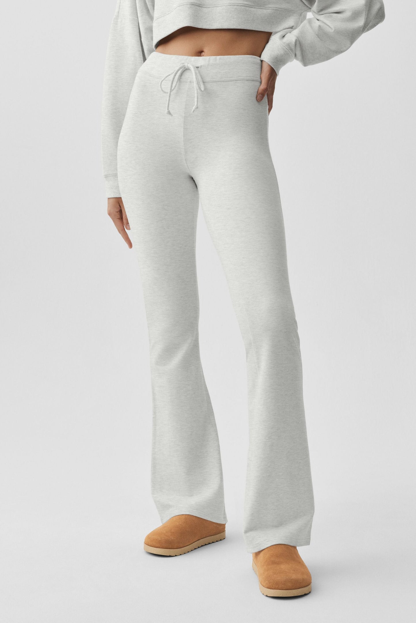 Sway Bootcut Sweatpant - White Heather