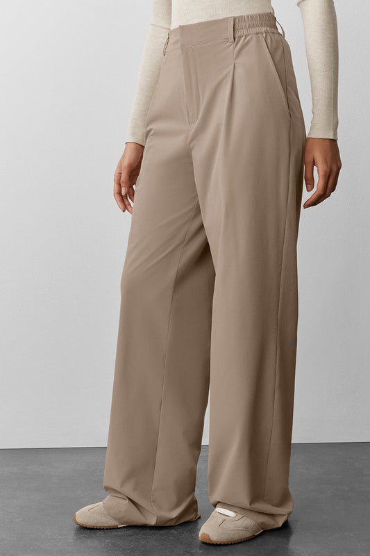 High-Waist Pursuit Trouser (Long) - Gravel