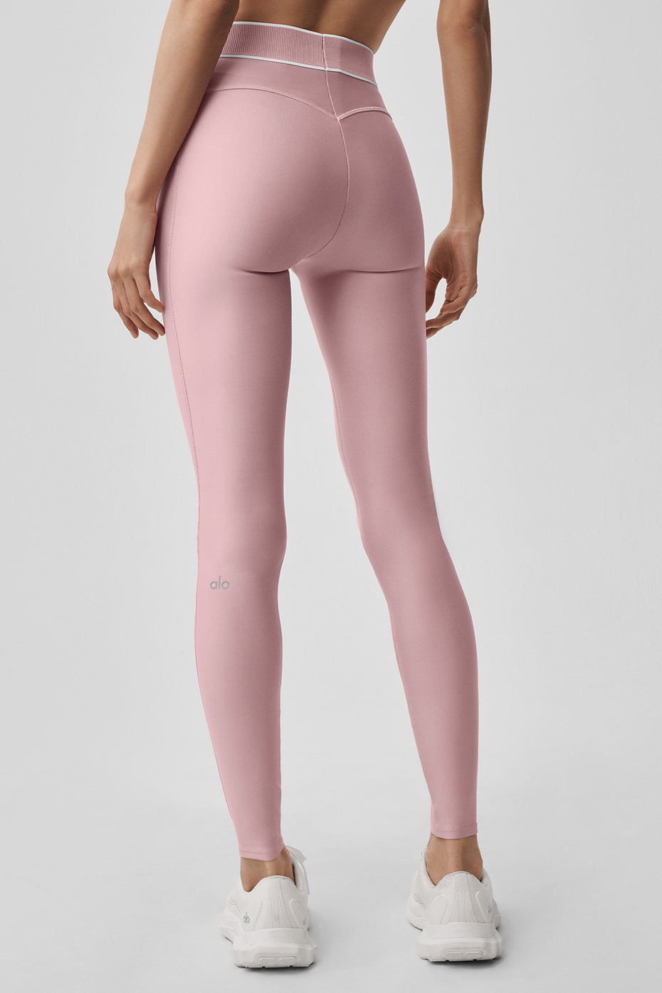 Airlift High-Waist Alignment Legging - Vintage Pink/White