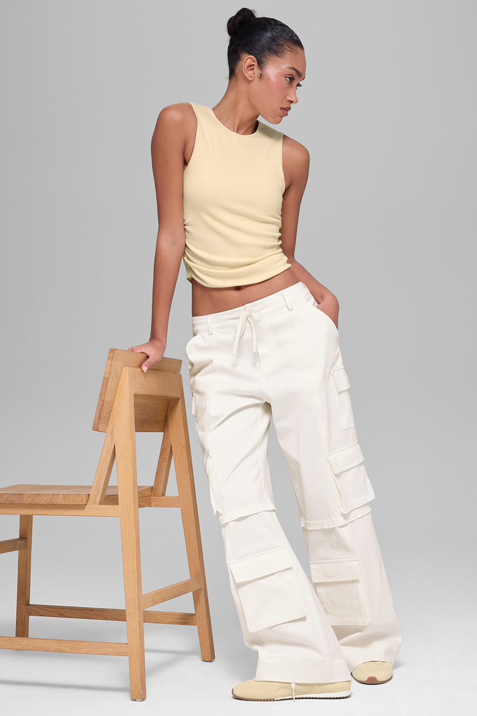 Mid-Rise Scout Cargo Pant - Ivory
