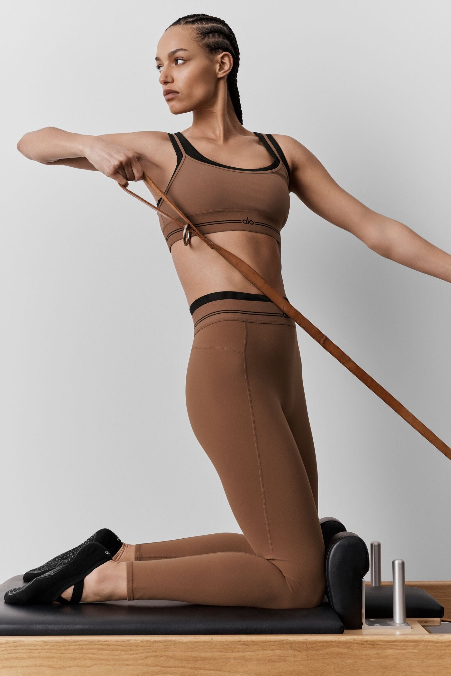 Airbrush High-Waist 7/8 Better Together Legging - Sun Kissed Brown/Black
