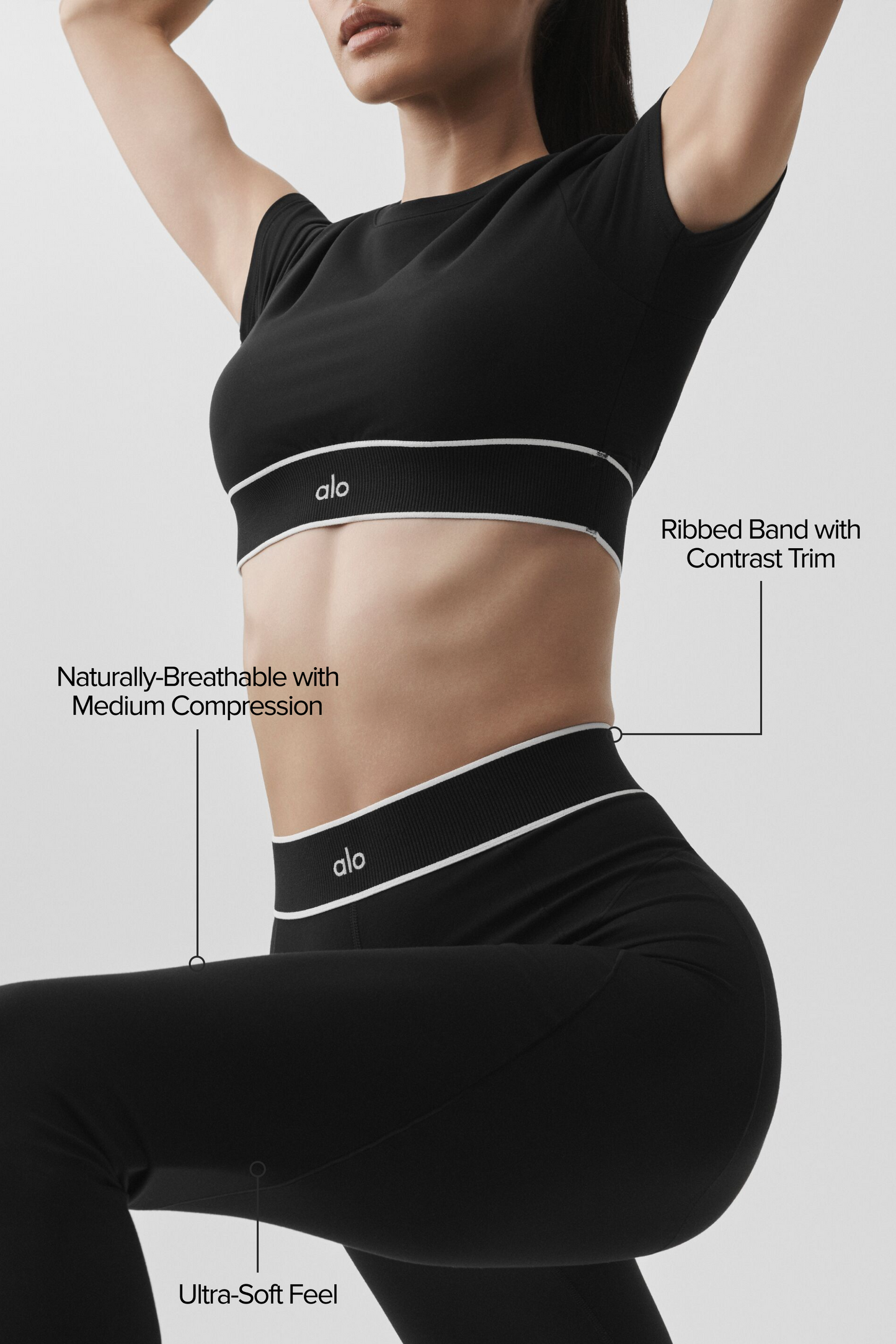 ALO Softsculpt High-Waist Amp It Up Legging - Black