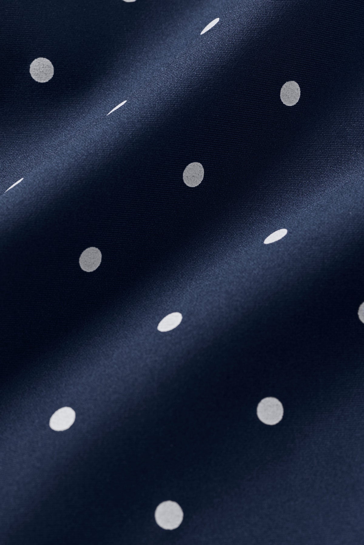 Airlift Polka Dot High-Waist Iconic 90's Capri - Navy/White
