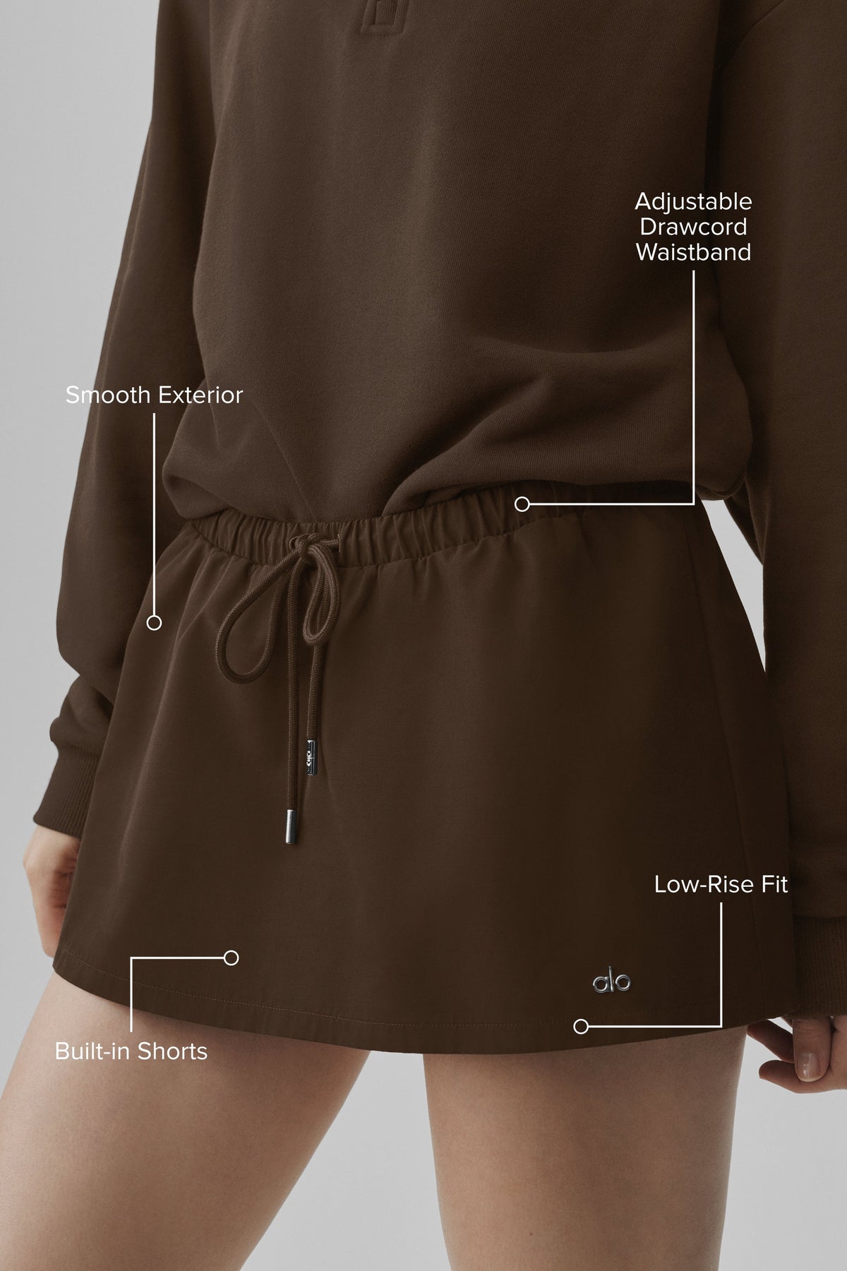Low-Rise Best Bet Skirt - Espresso