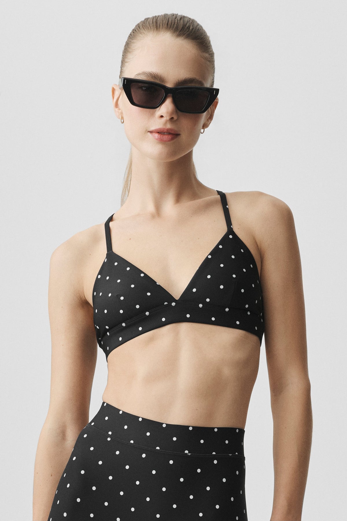 Airlift Polka Dot Splendor Bra - Black/White
