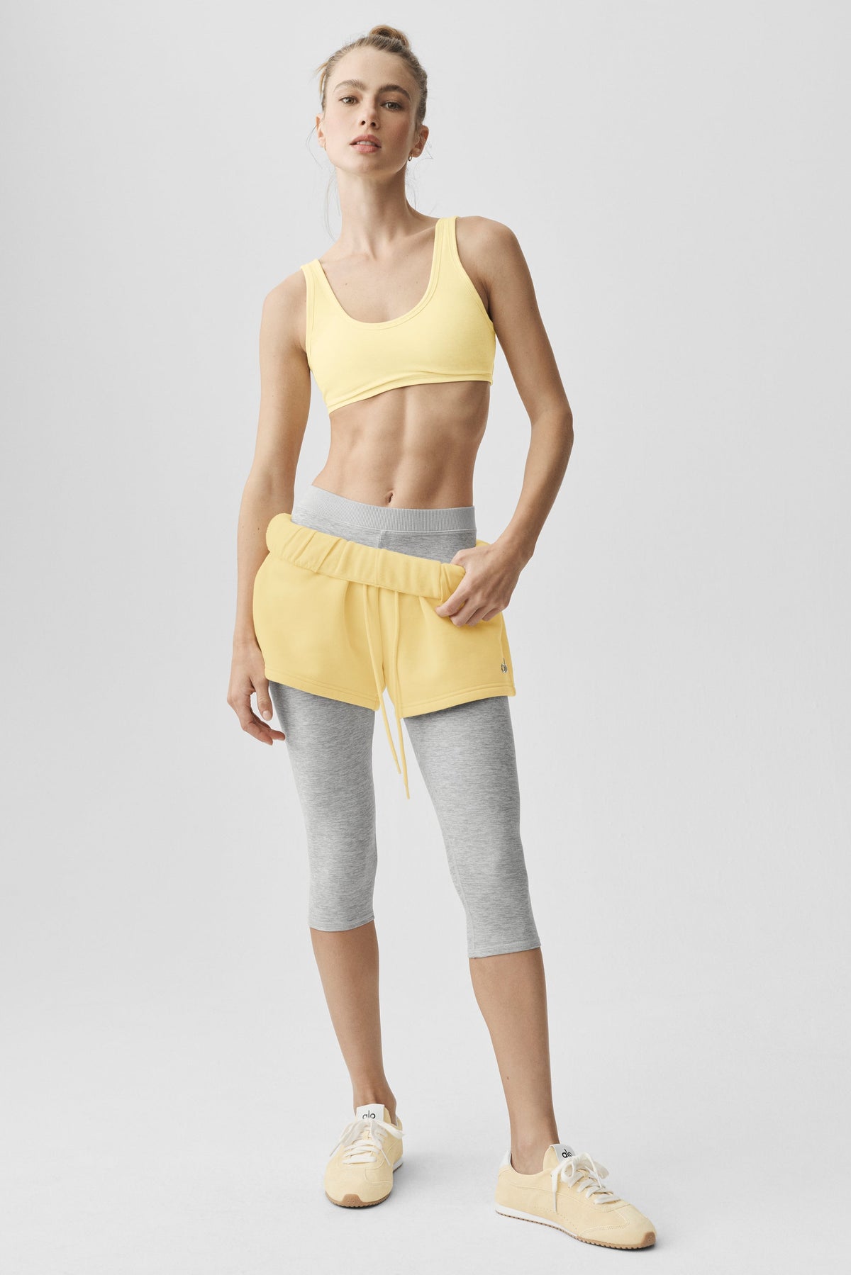 Alosoft Center Stage Bra - Warm Butter Heather