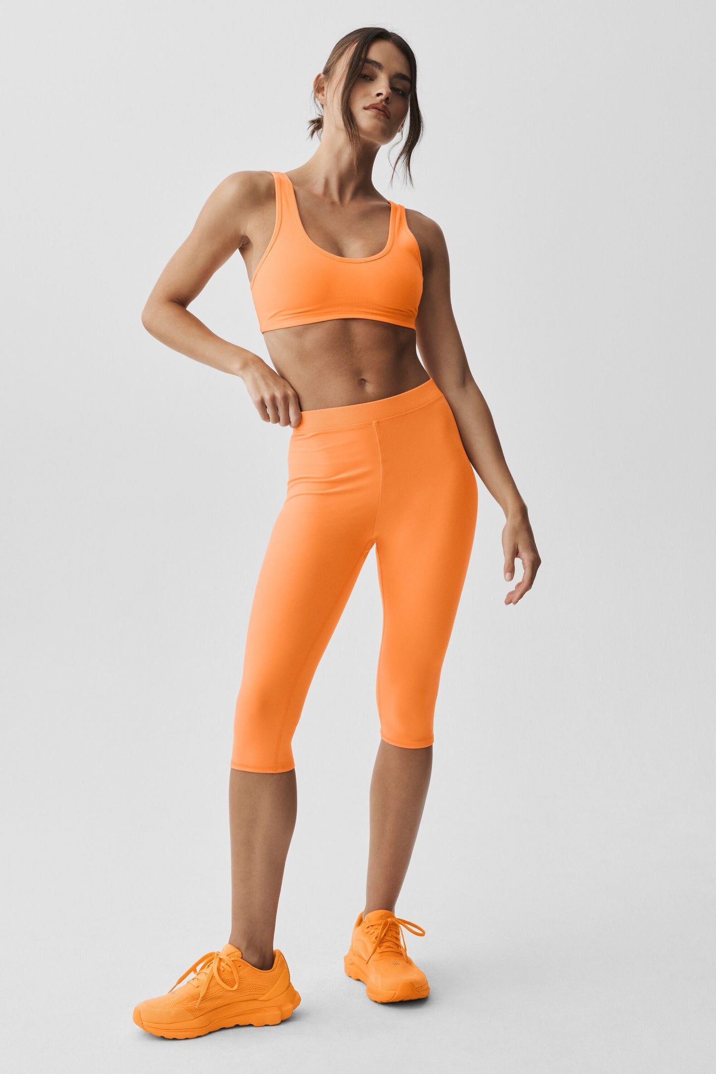 Alosoft Center Stage Bra - Satsuma Breeze